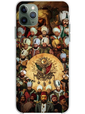TechTree iPhone 11 Pro Max Uyumlu Osmanlı Padişahları Baskılı Silikon Kılıf