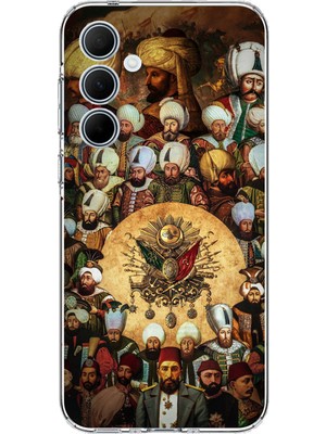 TechTree Samsung Galaxy A35 Uyumlu Osmanlı Padişahları Baskılı Silikon Kılıf