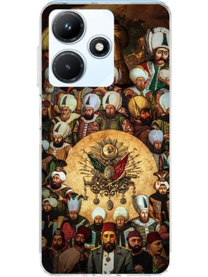 TechTree Infinix Hot 30I Uyumlu Osmanlı Padişahları Baskılı Silikon Kılıf