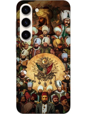 TechTree Samsung Galaxy S23 Uyumlu Osmanlı Padişahları Baskılı Silikon Kılıf