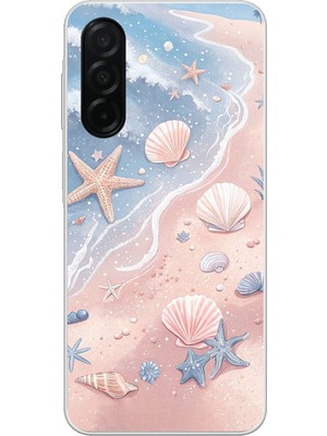 TechTree Samsung Galaxy A26 Uyumlu Sahil Deniz Kabuğu Baskılı Silikon Kılıf