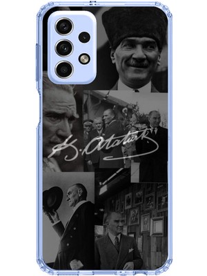 TechTree Samsung Galaxy A33 Uyumlu Kemal Atatürk Imza Baskılı Silikon Kılıf