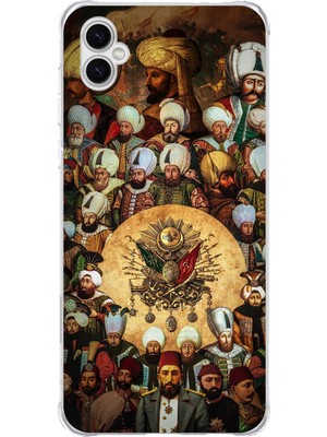 TechTree Samsung Galaxy A04 Uyumlu Osmanlı Padişahları Baskılı Silikon Kılıf