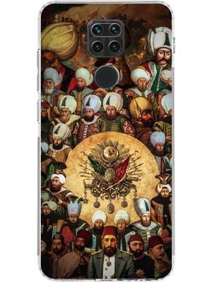 TechTree Redmi Note 9 Uyumlu Osmanlı Padişahları Baskılı Silikon Kılıf
