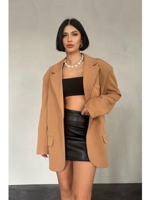 Novis Liora Oversize Ceket - Taba