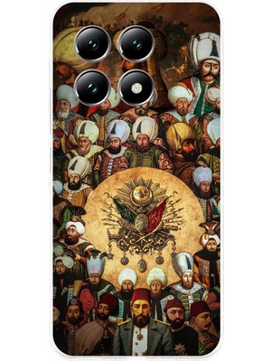 TechTree Xiaomi Mi 14T Pro Uyumlu Osmanlı Padişahları Baskılı Silikon Kılıf