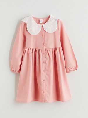 Lc Waikiki Yeni Sezon Bebe Yaka Kız Bebek Elbise