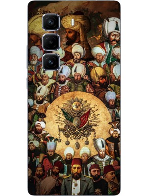 TechTree Infinix Hot 50 Pro Plus Uyumlu Osmanlı Padişahları Baskılı Silikon Kılıf