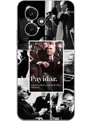 TechTree Honor 400 Uyumlu Atatürk Payidar Baskılı Silikon Kılıf