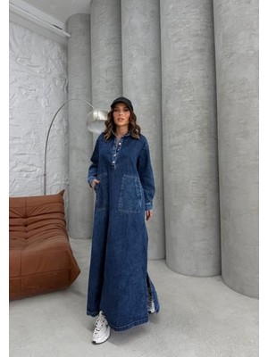 Modesto Denim Dress Mavi