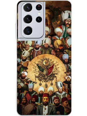 TechTree Samsung Galaxy S21 Ultra Uyumlu Osmanlı Padişahları Baskılı Silikon Kılıf