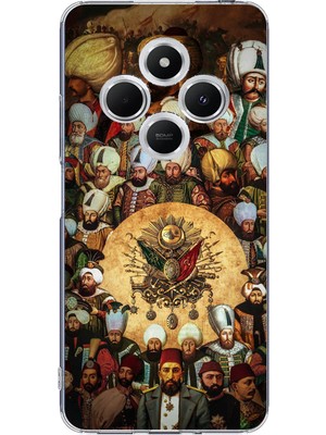 TechTree Redmi 14C Uyumlu Osmanlı Padişahları Baskılı Silikon Kılıf