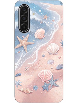 TechTree Samsung Galaxy A17 Uyumlu Sahil Deniz Kabuğu Baskılı Silikon Kılıf