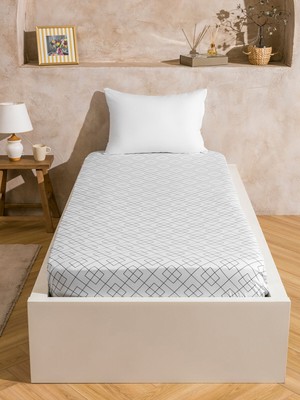 Lc Waikiki Yeni Sezon Desenli Tek Kişilik Lastikli Çarşaf