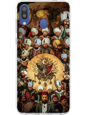 TechTree Samsung Galaxy M20 Uyumlu Osmanlı Padişahları Baskılı Silikon Kılıf