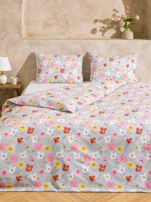 Lc Waikiki Yeni Sezon Çiçek Baskılı Çift Kişilik Nevresim Seti