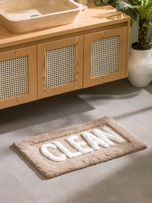 Lc Waikiki Yeni Sezon Yazı Nakışlı Banyo Paspası 50X80 cm