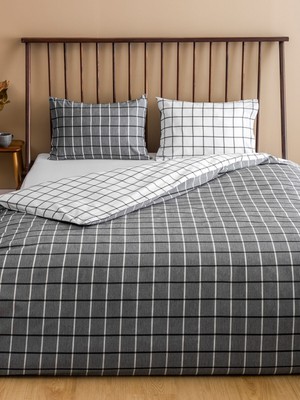 Lc Waikiki Yeni Sezon Ekose Desenli Çift Kişilik Nevresim Seti