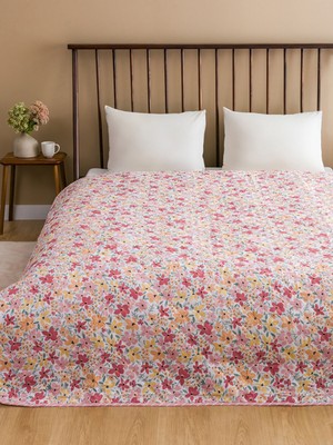 Lc Waikiki Yeni Sezon Çiçek Desenli Çift Kişilik Yatak Örtüsü