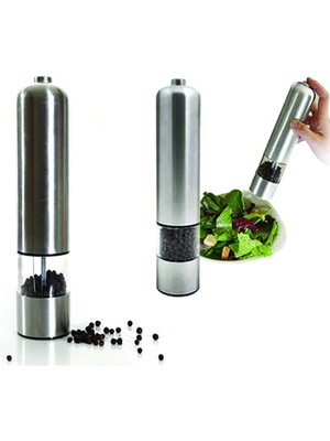 Kuzenler Store Pilli Otomatik Baharat Değirmeni