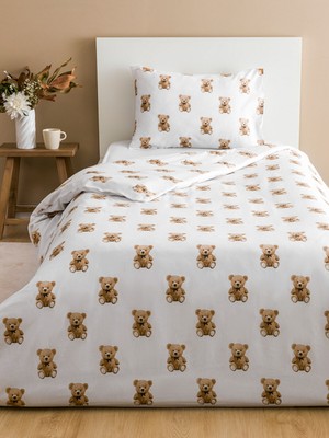 Lc Waikiki Yeni Sezon Ayı Teddy Baskılı Tek Kişilik Nevresim Seti