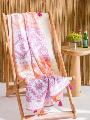 Lc Waikiki Yeni Sezon Baskılı Pamuklu Plaj Havlusu 90X165 cm