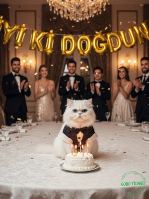 Siyah Papyonlu Smokin Damatlık Kedi ve Köpek Elbisesi Kıyafeti Takım Elbise