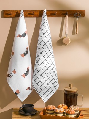 Lc Waikiki Yeni Sezon Desenli Kurulama Bezi 2'li 40X50 cm