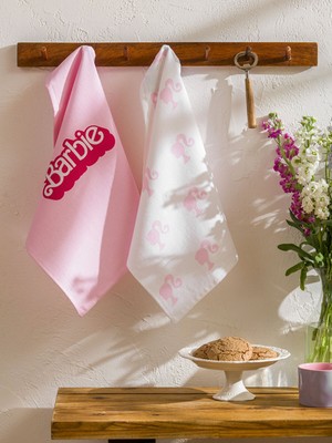 Lc Waikiki Yeni Sezon Barbie Baskılı Kurulama Bezi 2'li 40X50 cm