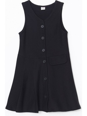 Lc Waikiki Yeni Sezon V Yaka Kız Çocuk Elbise