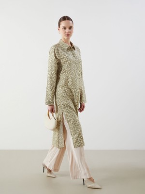 Lc Waikiki Yeni Sezon Desenli Kadın Gömlek Tunik