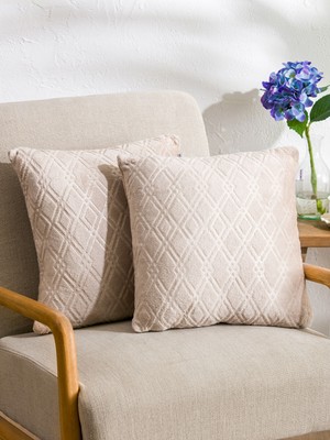 Lc Waikiki Yeni Sezon Kapitone Desenli Kırlent Kılıfı 2'li 45X45 cm