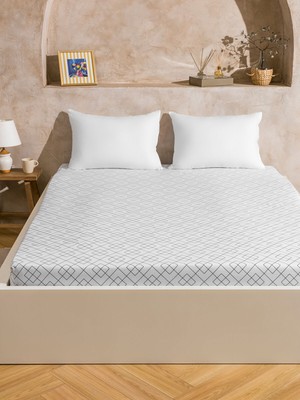 Lc Waikiki Yeni Sezon Desenli Çift Kişilik Lastikli Çarşaf