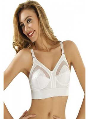 Pileli Store Pilelistore Beyaz Mideli Toparlayıcı Sütyen - 504