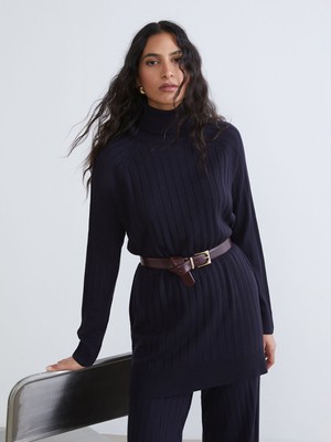 Lc Waikiki Yeni Sezon Balıkçı Yaka Kadın Triko Tunik