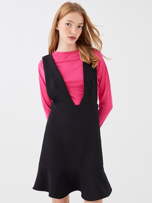 Lc Waikiki Yeni Sezon Kadın V Yaka Düz Kolsuz Elbise