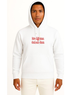 Bahriyeli Collection Kapüşonlu Araiguma Calcal‑dan Anime Göğüs Baskılı Unisex Sweatshirt