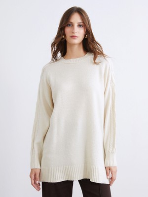 Lc Waikiki Yeni Sezon Bisiklet Yaka Kadın Triko Tunik