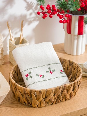 Lc Waikiki Yeni Sezon Yılbaşı Temalı Pamuklu Yüz Havlusu 50X80 cm