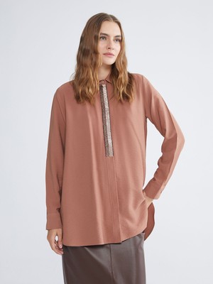 Lc Waikiki Yeni Sezon Dokulu Kadın Gömlek Tunik