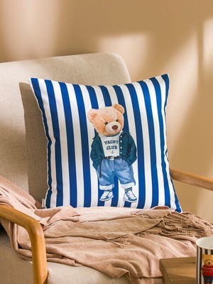 Lc Waikiki Yeni Sezon Ayı Teddy Baskılı Kırlent Kılıfı 45X45 cm