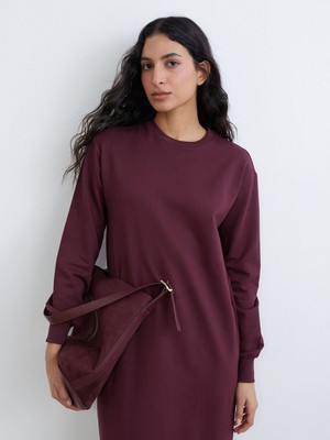 Lc Waikiki Yeni Sezon Bisiklet Yaka Sweat Elbise