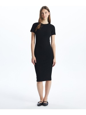 Lc Waikiki Yeni Sezon Bisiklet Yaka Kadın Bodycon Elbise