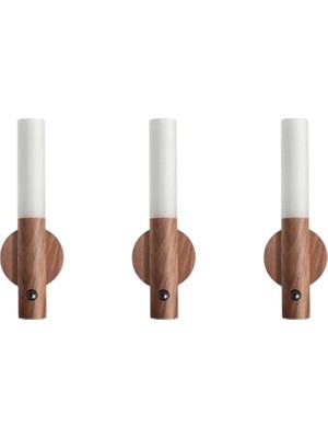 Helios HS-5890 Sensörlü Şarjlı LED Duvar Aplik Günışığı 3200K  ( 3 Adet )