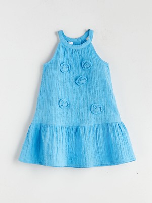 Lc Waikiki Yeni Sezon Çiçekli Kız Çocuk Müslin Elbise