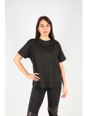 Basq Basics Kadın Basic Tshirt Bisiklet Yaka Loose Fit