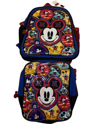 Disney Lisanslı Mickey Mouse Desenli Ilkokul Çantası/sırt Çantası ve Beslenme Çantası