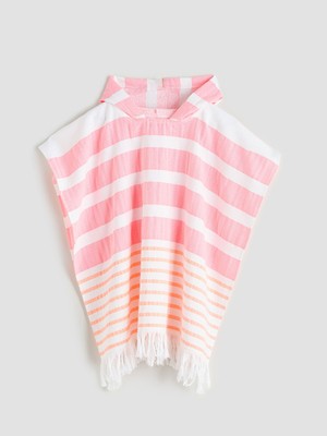 Lc Waikiki Yeni Sezon Püsküllü Kız Çocuk Panço Plaj Havlusu