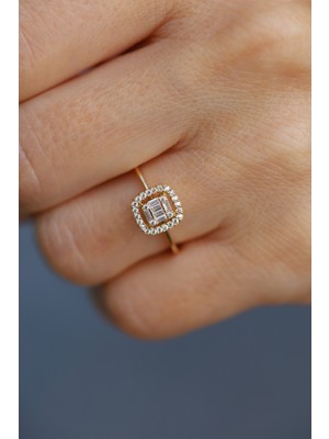 14 Ayar Altın Ince Baget Yüzük