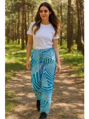 Ayla Kids Büyük Beden Turkuaz Alt Eşofman